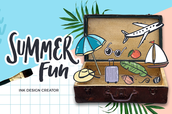 Summer fun - ink design creator