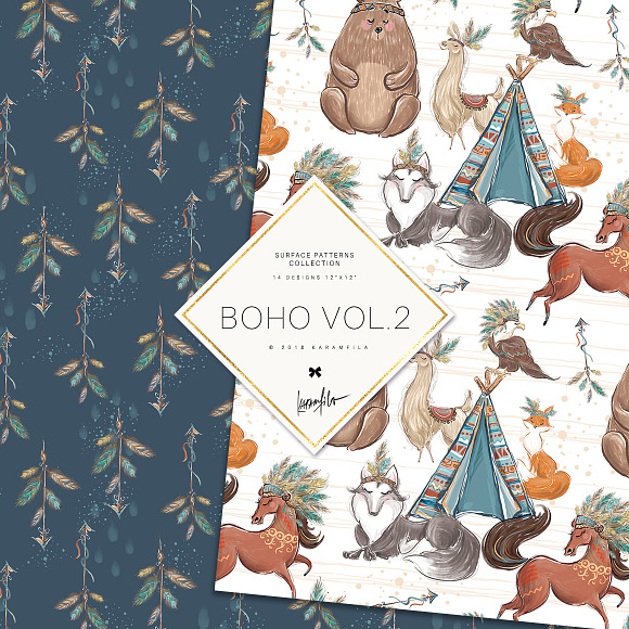 Boho Animals Patterns in Patterns - product preview 3