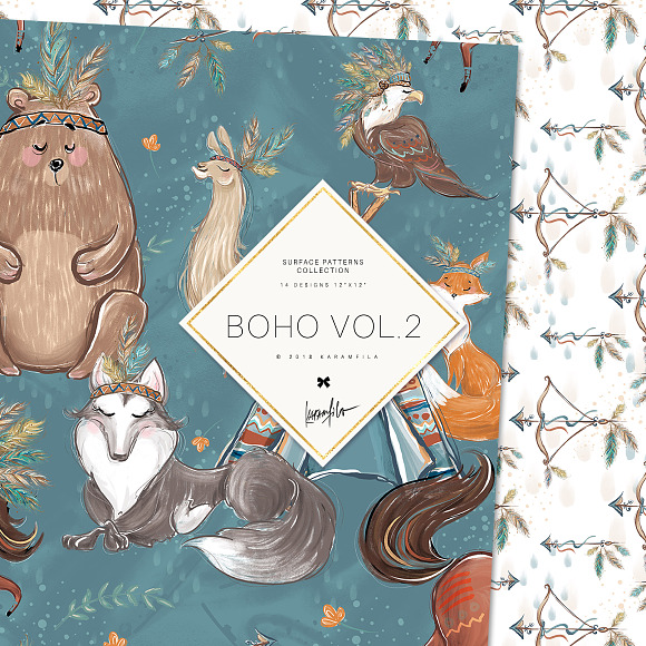 Boho Animals Patterns in Patterns - product preview 5