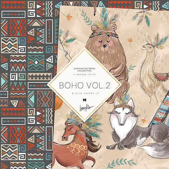 Boho Animals Patterns in Patterns - product preview 6