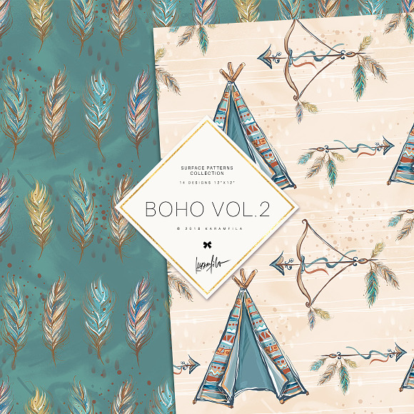 Boho Animals Patterns in Patterns - product preview 7