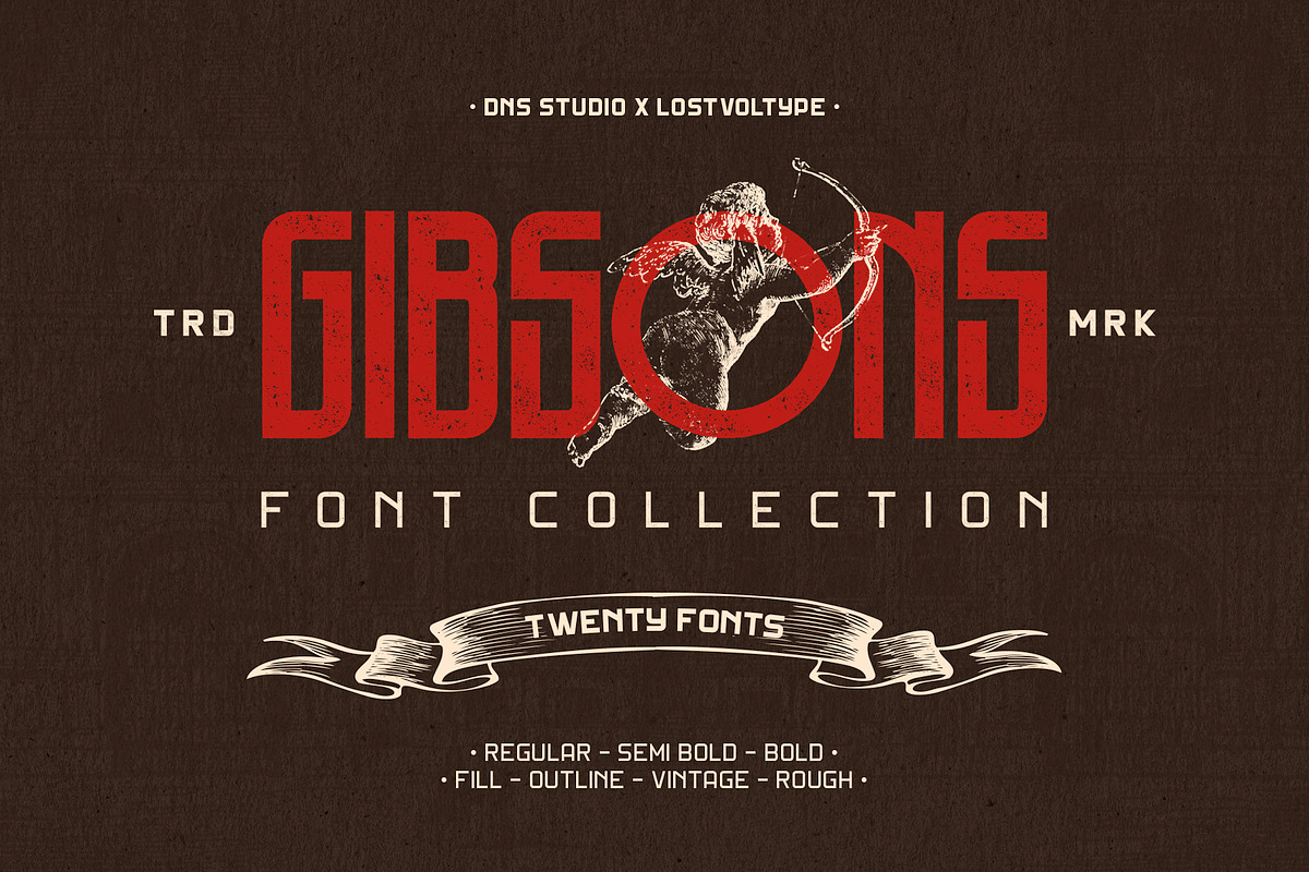 Gibsons Font Collection in Display Fonts - product preview 8