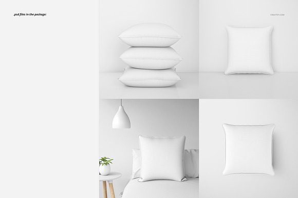 Piping Cushion Mockup Set in Product Mockups - product preview 2