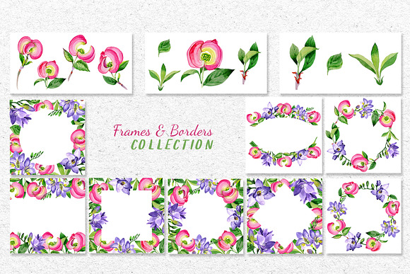 Cornus Florida flowers PNG set in Illustrations - product preview 1