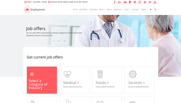 Employment WordPress Theme in WordPress Business Themes - product preview 6