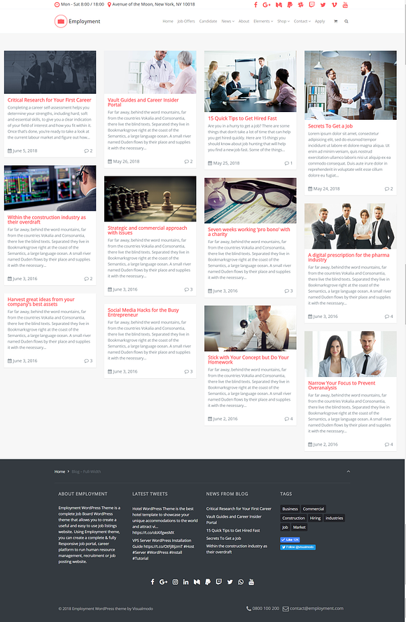 Employment WordPress Theme in WordPress Business Themes - product preview 7