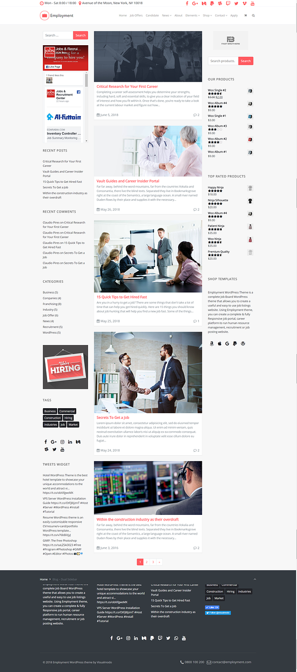 Employment WordPress Theme in WordPress Business Themes - product preview 8
