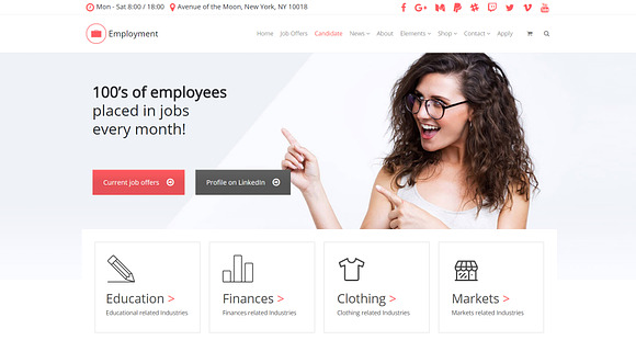 Employment WordPress Theme in WordPress Business Themes - product preview 11
