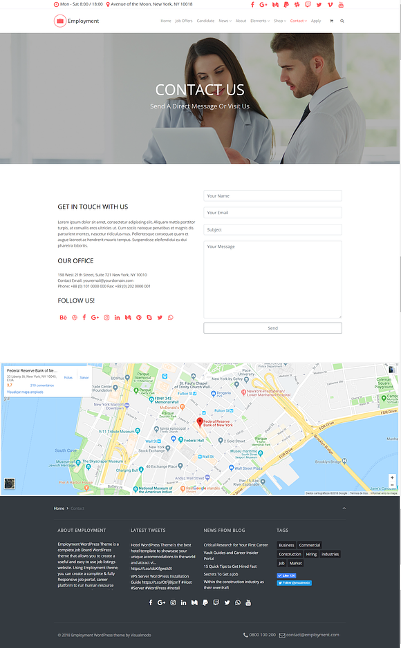 Employment WordPress Theme in WordPress Business Themes - product preview 13