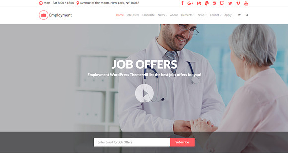 Employment WordPress Theme in WordPress Business Themes - product preview 17