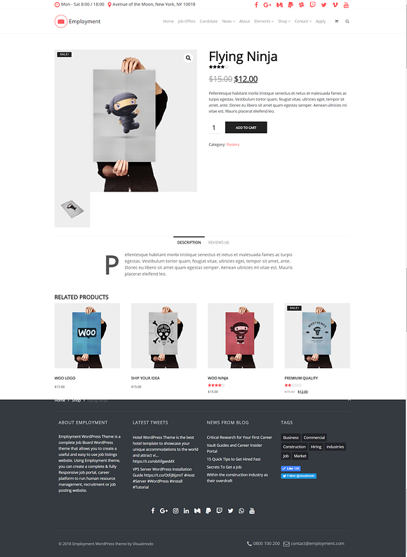 Employment WordPress Theme in WordPress Business Themes - product preview 19