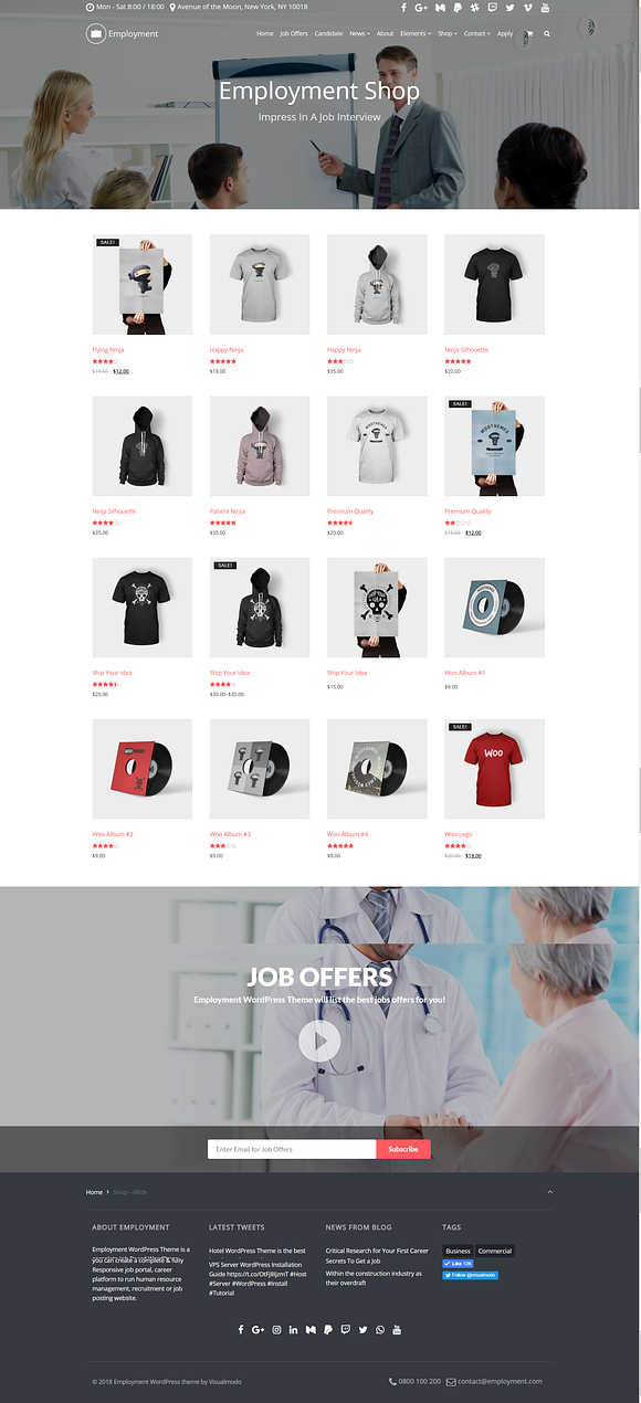 Employment WordPress Theme in WordPress Business Themes - product preview 21