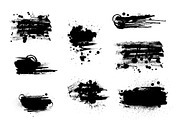 Set of artistic grunge banners