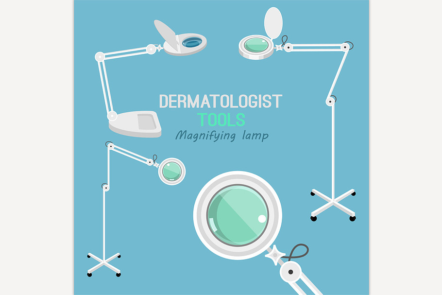 Dermatologist Equipment Set in Illustrations - product preview 8