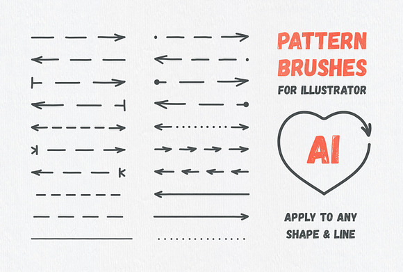 Arrow Head: Pattern Brushes & Vector in Photoshop Brushes - product preview 1