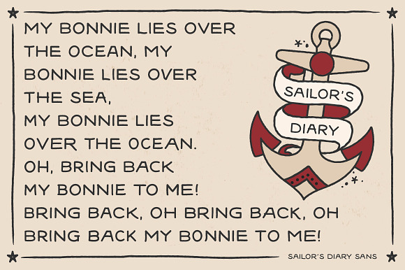Sailors Diary Font Bundle in Sans-Serif Fonts - product preview 4
