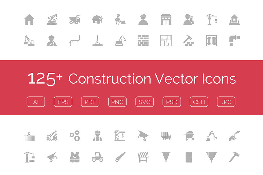 125+ Construction Vector Icons in Construction Icons - product preview 8