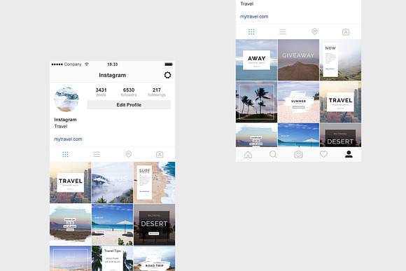 Travel Instagram pack in Instagram Templates - product preview 1