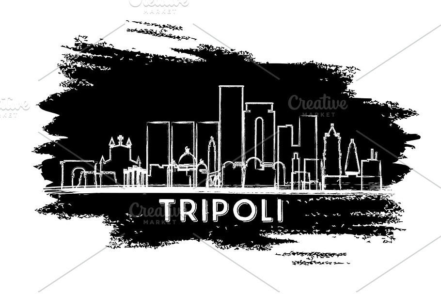 Tripoli Libya City Skyline  in Illustrations - product preview 8