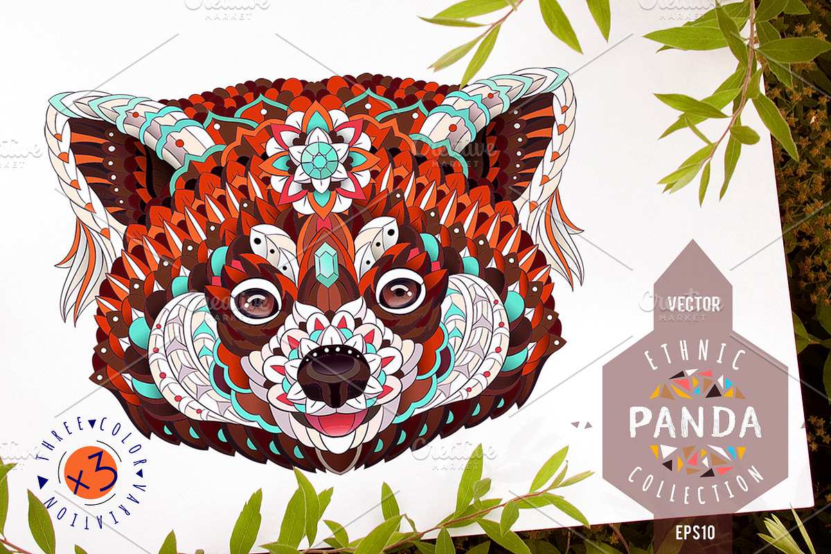 Ethnic Collection: Red Panda in Illustrations - product preview 8