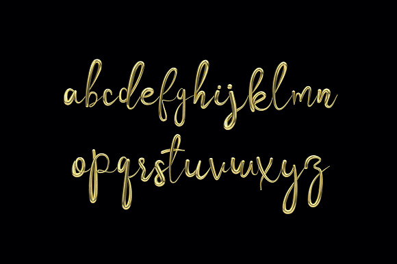 Lustre golden colour script font in Script Fonts - product preview 1