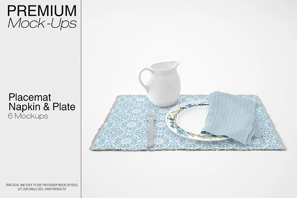 Placemat, Plate & Napkin Set