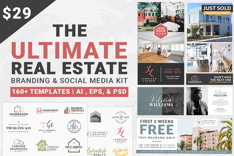 Real Estate Branding Kit in Logo Templates - product preview 8