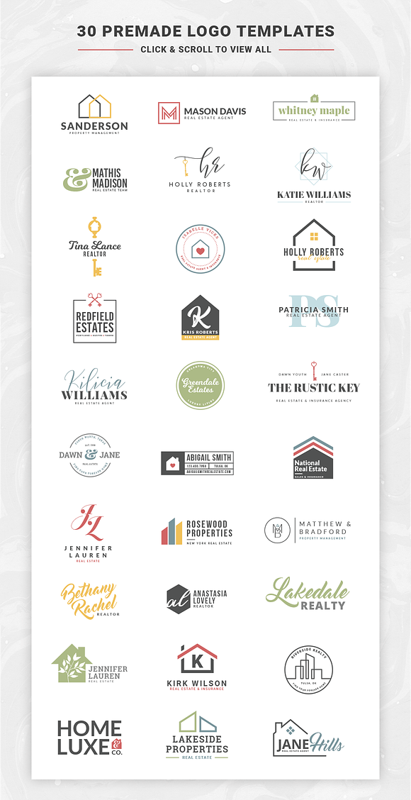 Real Estate Branding Kit in Logo Templates - product preview 2