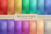 Colorful metallic foil textures
