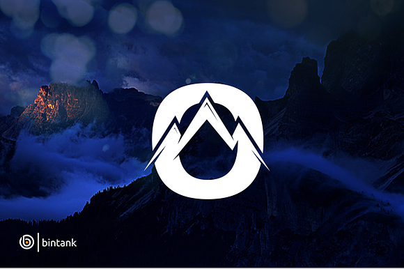 Mountain - Letter O Logo in Logo Templates - product preview 1