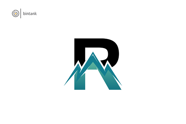 Mountain - Letter R Logo