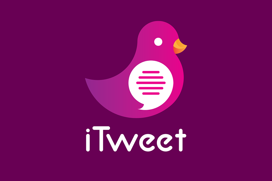 iTweet Logo Design in Logo Templates - product preview 8
