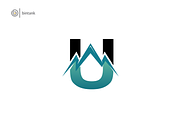 Letter U Logo - Mountain