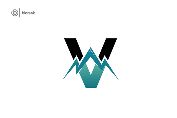 Mountain - V Letter Logo