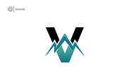 Mountain - V Letter Logo