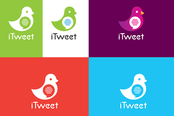 iTweet Logo Design in Logo Templates - product preview 1