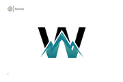 Mountain - W Letter Logo