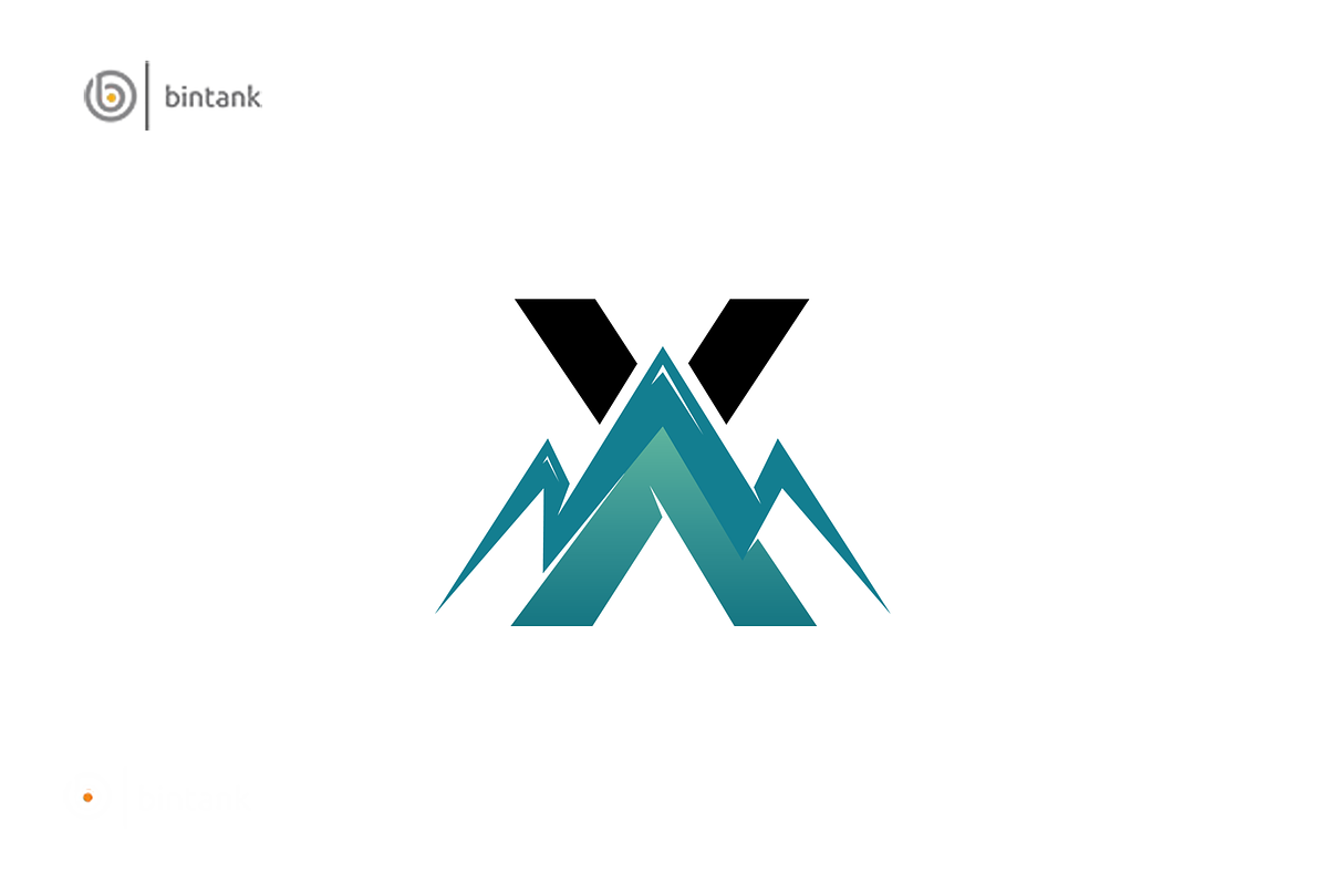 Mountain - X Letter Logo in Logo Templates - product preview 8