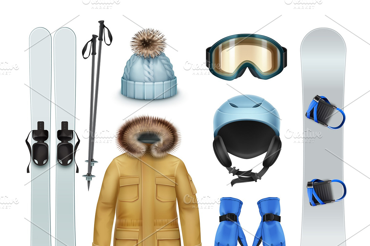 Winter sports stuff and apparel in Icons - product preview 8