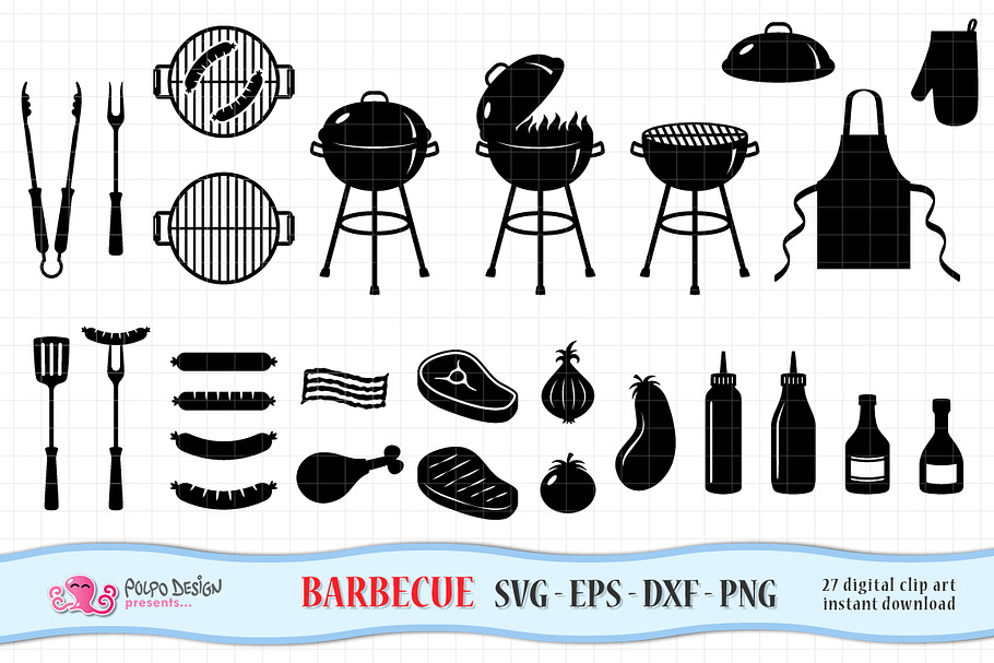 Barbecue SVG in Objects - product preview 8
