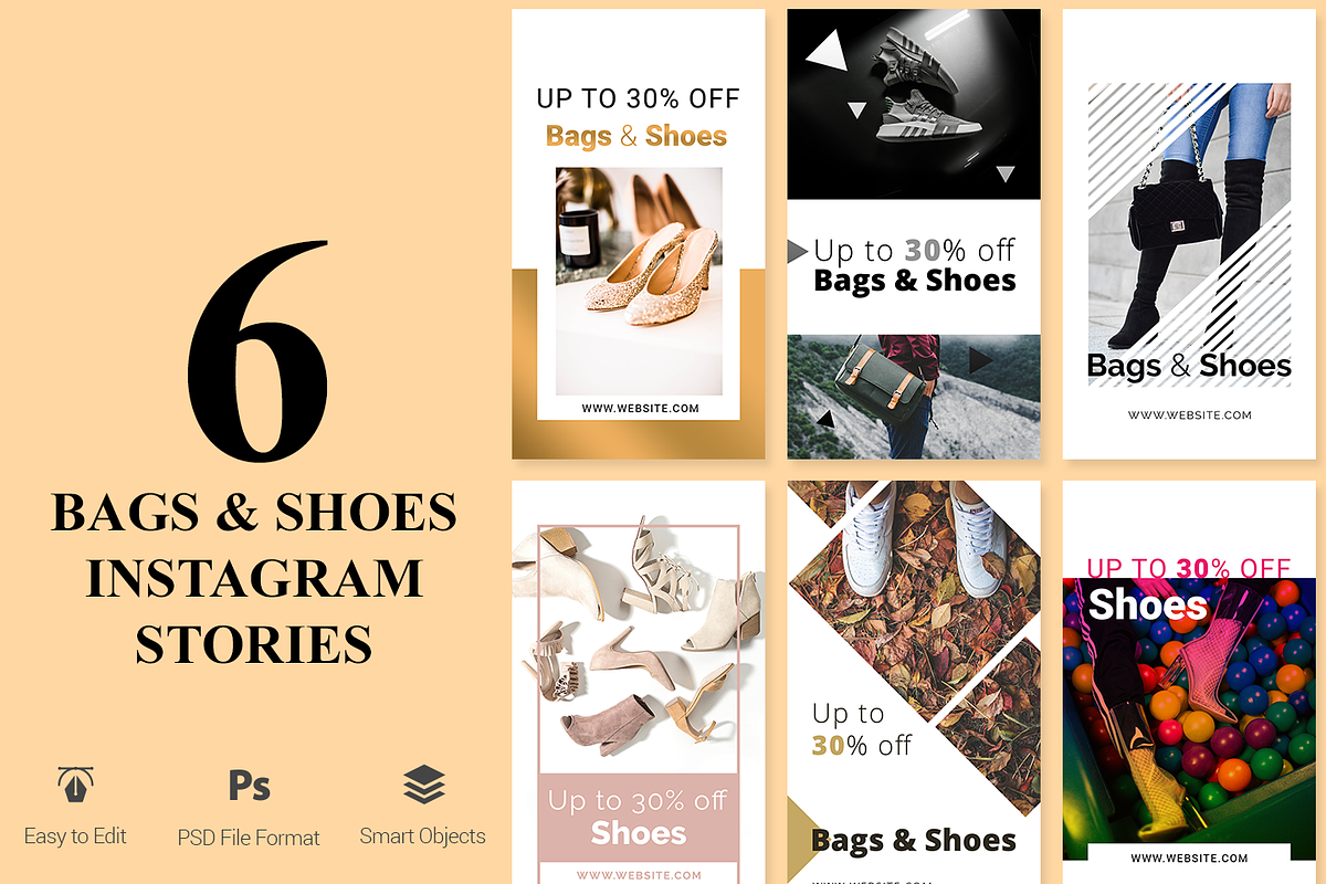 Gags & Shoes Instagram Stories in Instagram Templates - product preview 8
