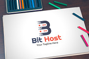 Bit Host - Logo Template