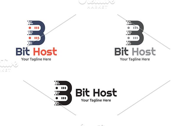 Bit Host - Logo Template in Logo Templates - product preview 2
