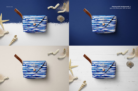 Little Leather Pouch Wallet Mockup in Mockup Templates - product preview 5