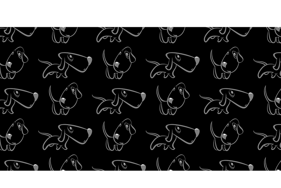 Dogs - seamless background in Patterns - product preview 8