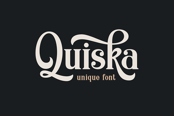 Quiska Unique Font in Art Deco Fonts - product preview 6