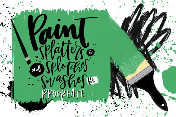 Paint Splatter Stamps for Procreate