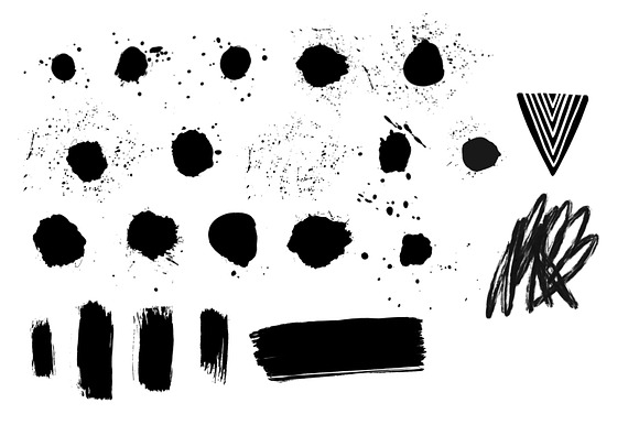 Paint Splatter Stamps for Procreate in Photoshop Brushes - product preview 3