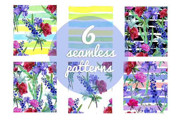 Watercolor flowers in Illustrations - product preview 1