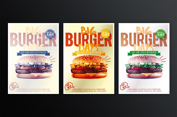 Big Burger Days  in Flyer Templates - product preview 2